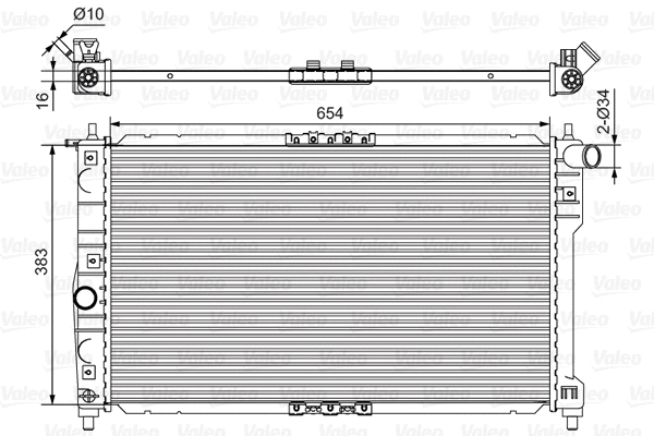 Radiator, engine cooling (734767)