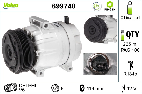 Compressor, air conditioning (699740)