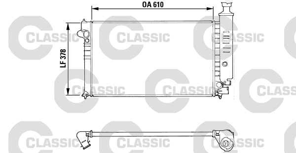 Radiator, engine cooling (310919)