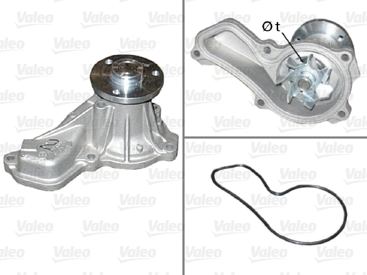 Water Pump, engine cooling (506895)