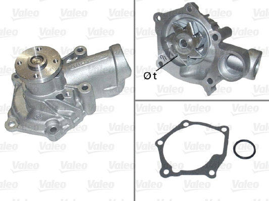 Water Pump, engine cooling (506934)