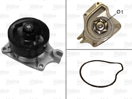 Water Pump, engine cooling (506973)