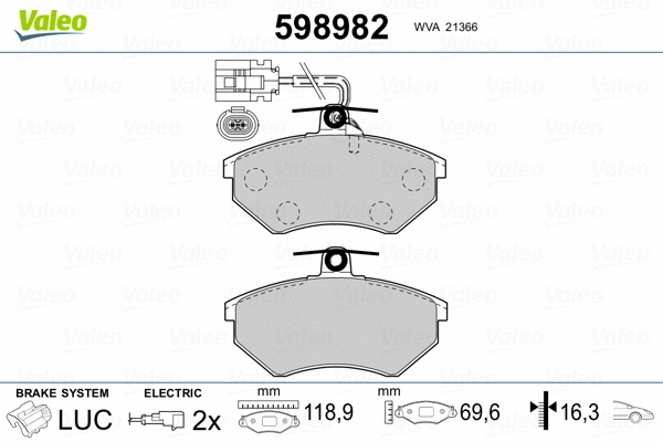 Brake Pad Set, disc brake