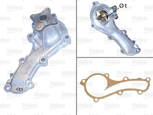 Water Pump, engine cooling (506705)