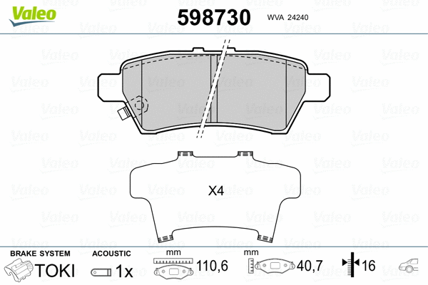 Brake Pad Set, disc brake