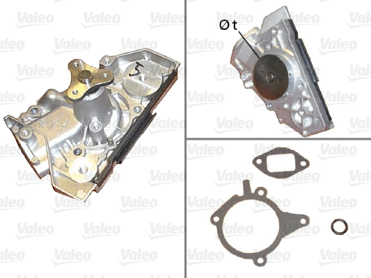 Water Pump, engine cooling (506817)