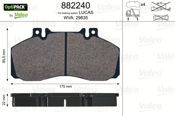 Brake Pad Set, disc brake