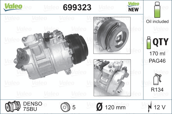 Compressor, air conditioning (699323)