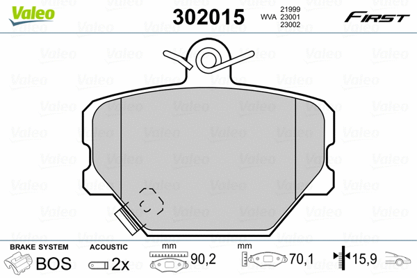 Brake Pad Set, disc brake