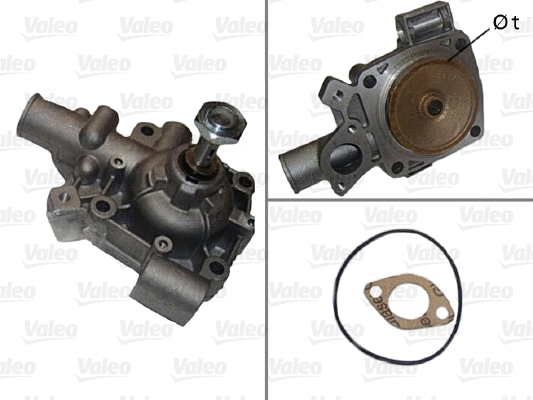 Water Pump, engine cooling (506248)
