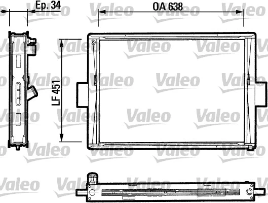 Radiator, engine cooling (816647)