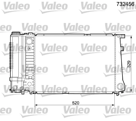 Radiator, engine cooling (732456)