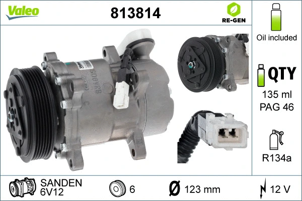 Compressor, air conditioning (813814)