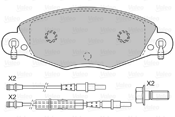 Brake Pad Set, disc brake (598416)