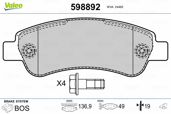 Brake Pad Set, disc brake