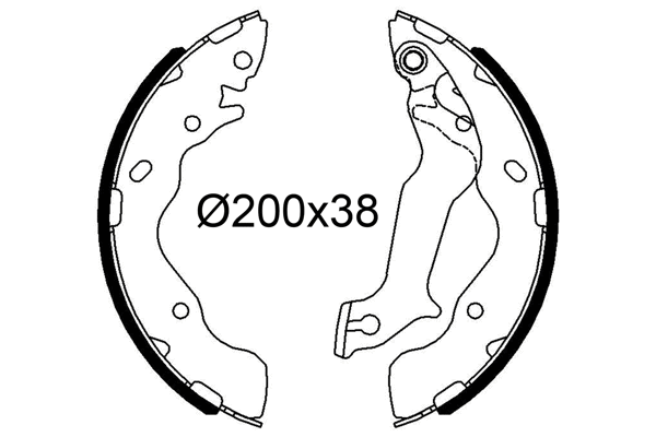 Brake Shoe Set (564286)