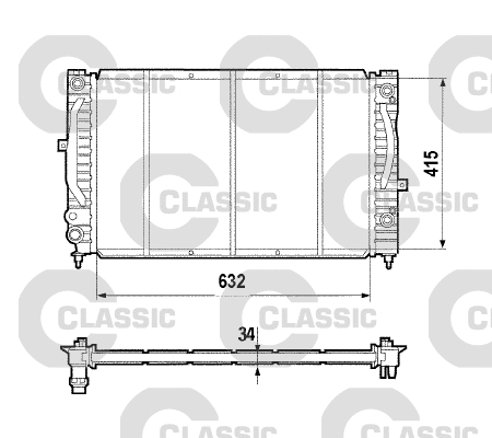 Radiator, engine cooling (231755)