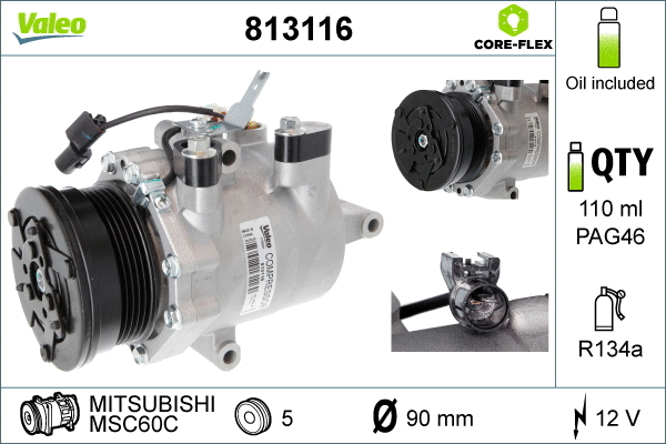 Compressor, air conditioning