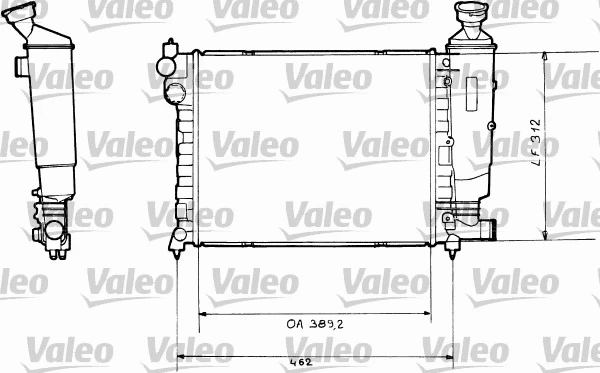 Radiator, engine cooling (730366)