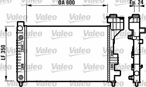 Radiator, engine cooling (732587)