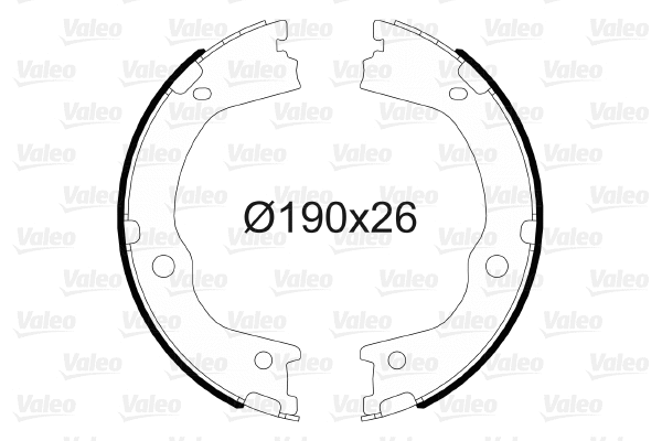 Brake Shoe Set, parking brake (564174)