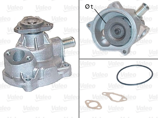 Water Pump, engine cooling (506428)