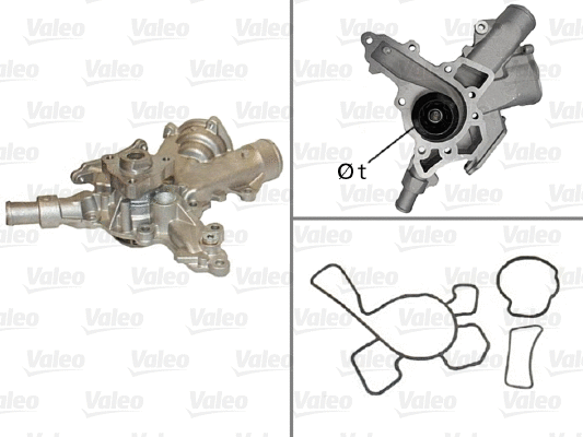 Water Pump, engine cooling (506601)