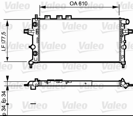 Radiator, engine cooling (732548)