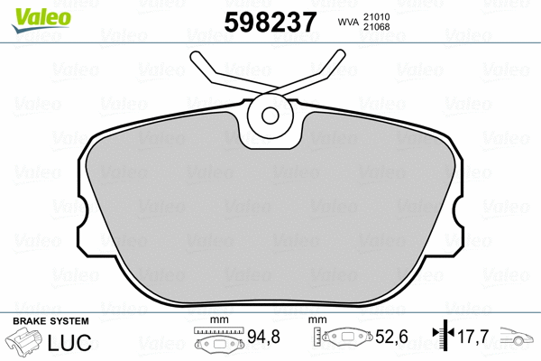 Brake Pad Set, disc brake