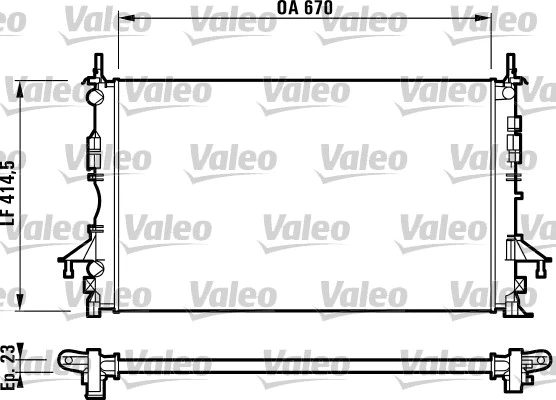 Radiator, engine cooling (732827)