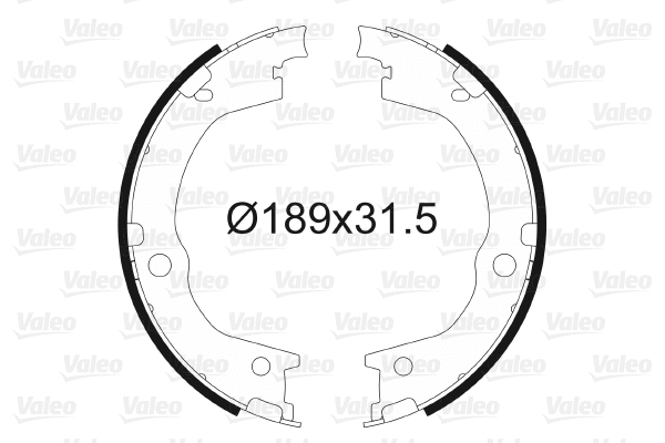 Brake Shoe Set, parking brake (564170)