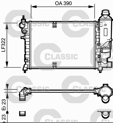 Radiator, engine cooling (231528)
