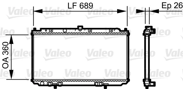 Radiator, engine cooling (735061)