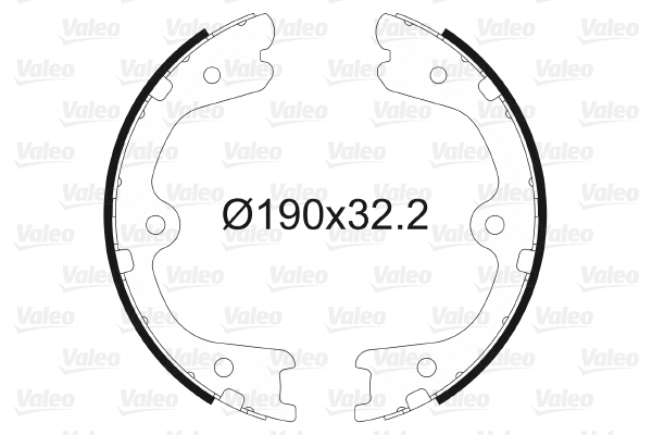 Brake Shoe Set, parking brake (564134)