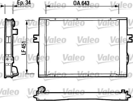 Radiator, engine cooling (816649)