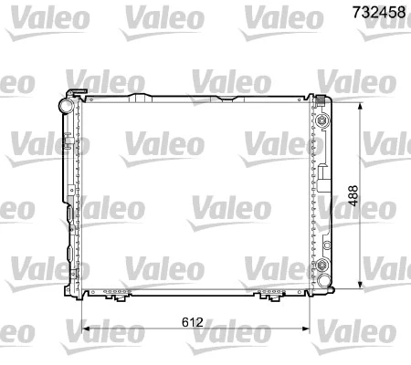 Radiator, engine cooling (732458)