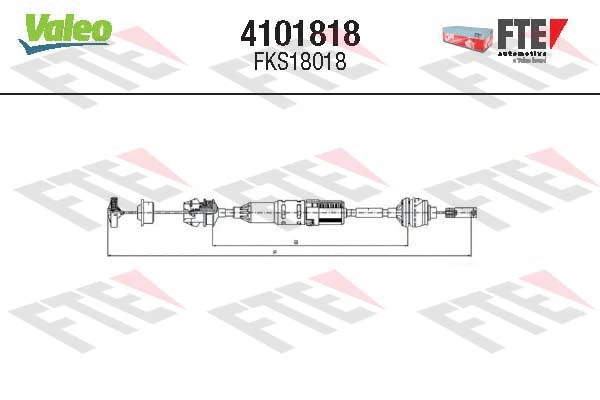 Cable Pull, clutch control (4101818)