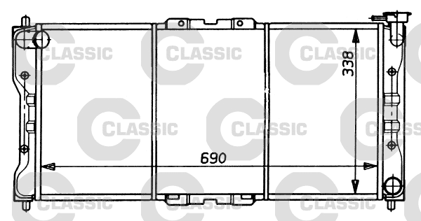 Radiator, engine cooling (231073)
