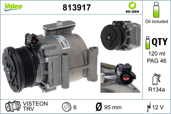 Compressor, air conditioning (813917)