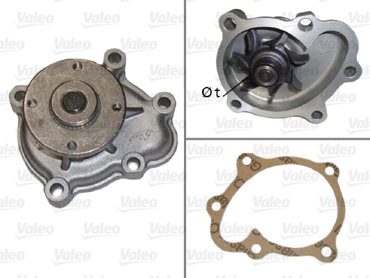 Water Pump, engine cooling (506481)