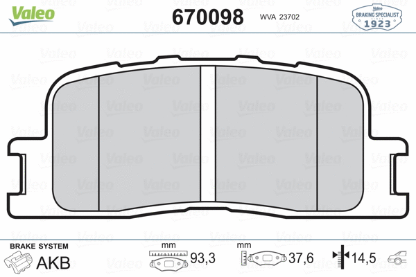 Brake Pad Set, disc brake