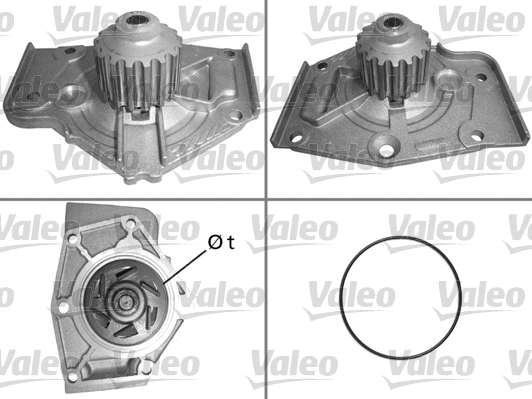 Water Pump, engine cooling (506004)