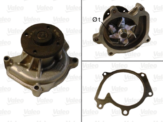 Water Pump, engine cooling (506708)