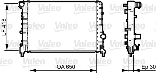 Radiator, engine cooling (734283)