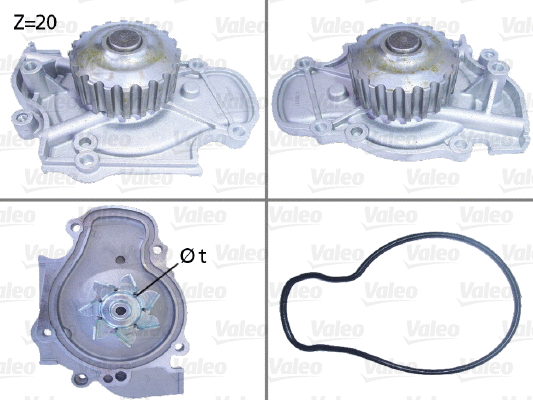 Water Pump, engine cooling (506321)
