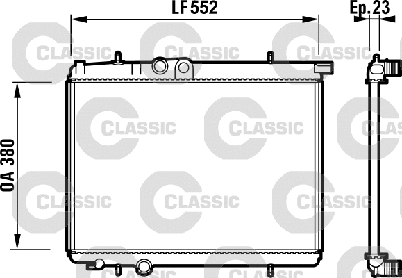 Radiator, engine cooling (232886)