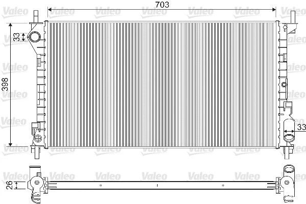 Radiator, engine cooling (733100)