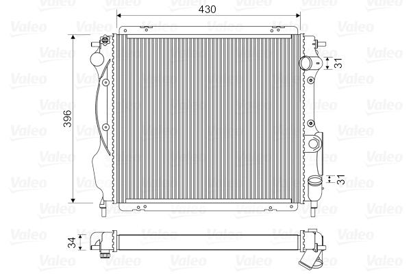 Radiator, engine cooling (730182)