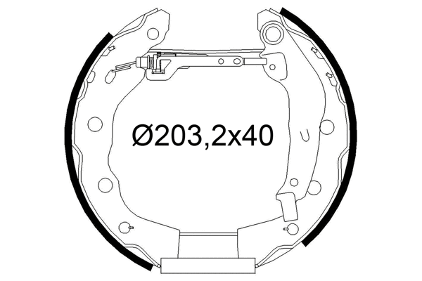 Brake Shoe Set (554971)