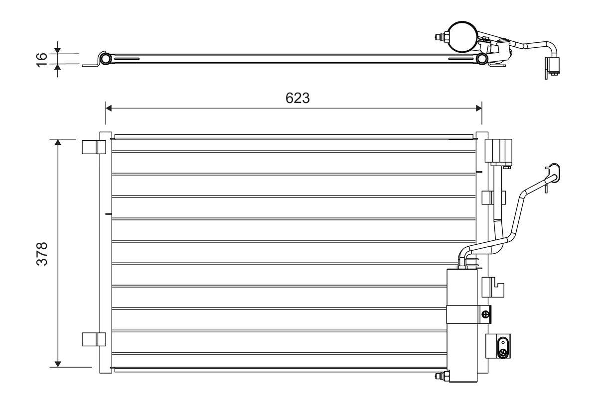 Condenser, air conditioning (822733)
